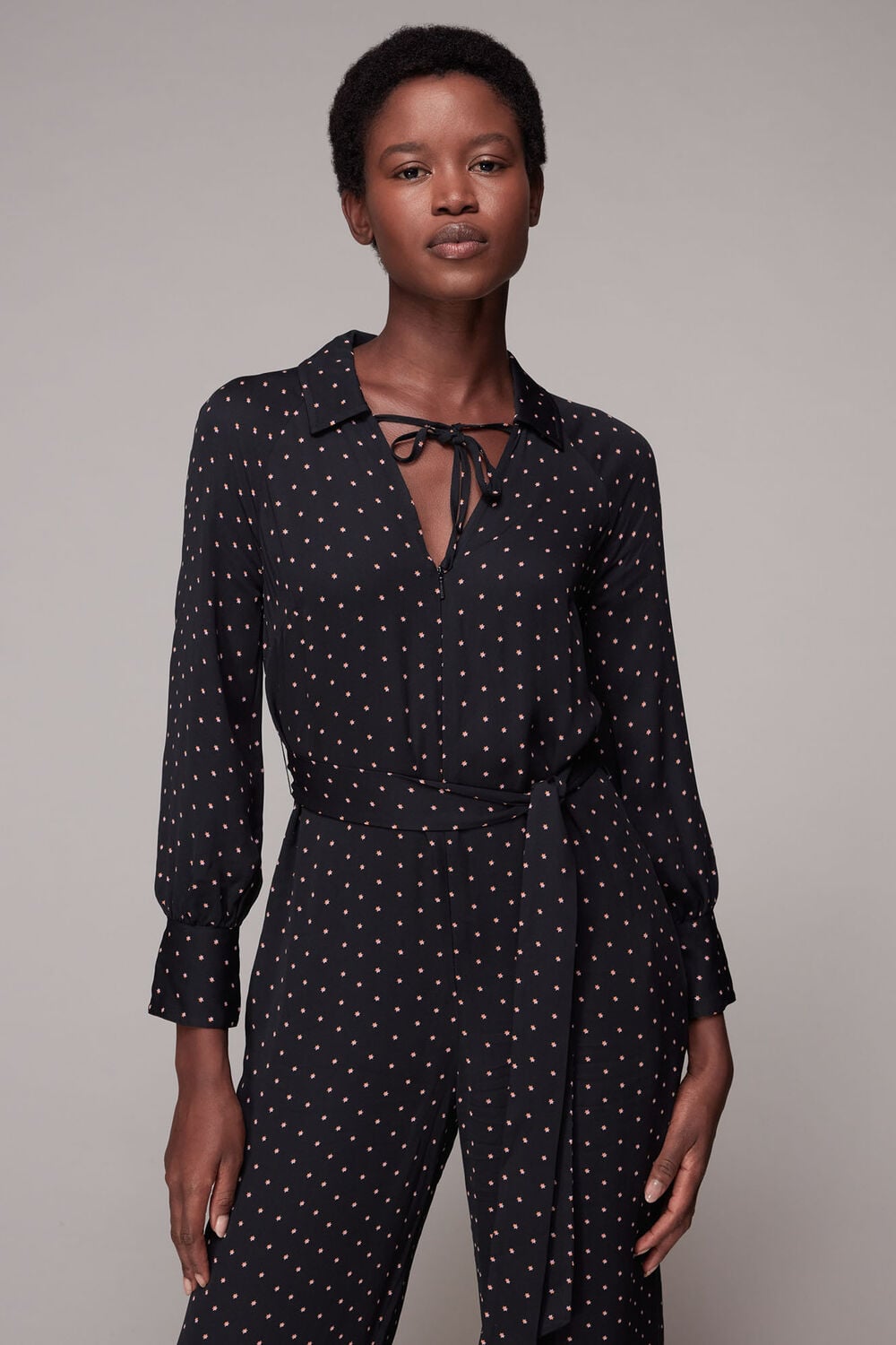 Abby Star Print Jumpsuit