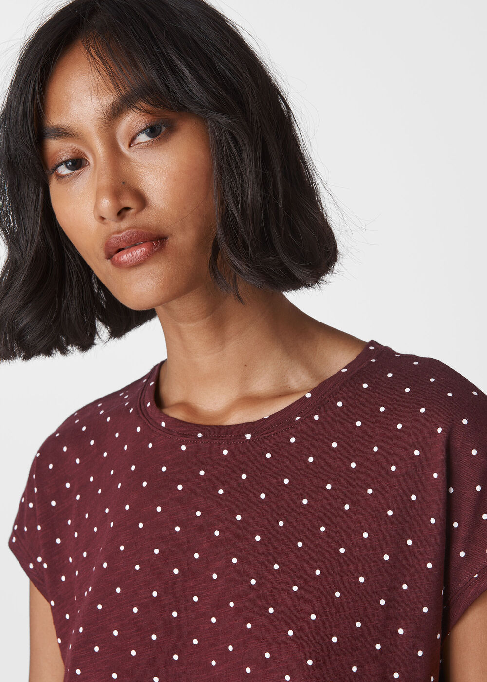 Spot Minimal Tee Burgundy