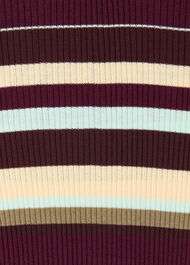 Multi Stripe Crew Neck Knit
