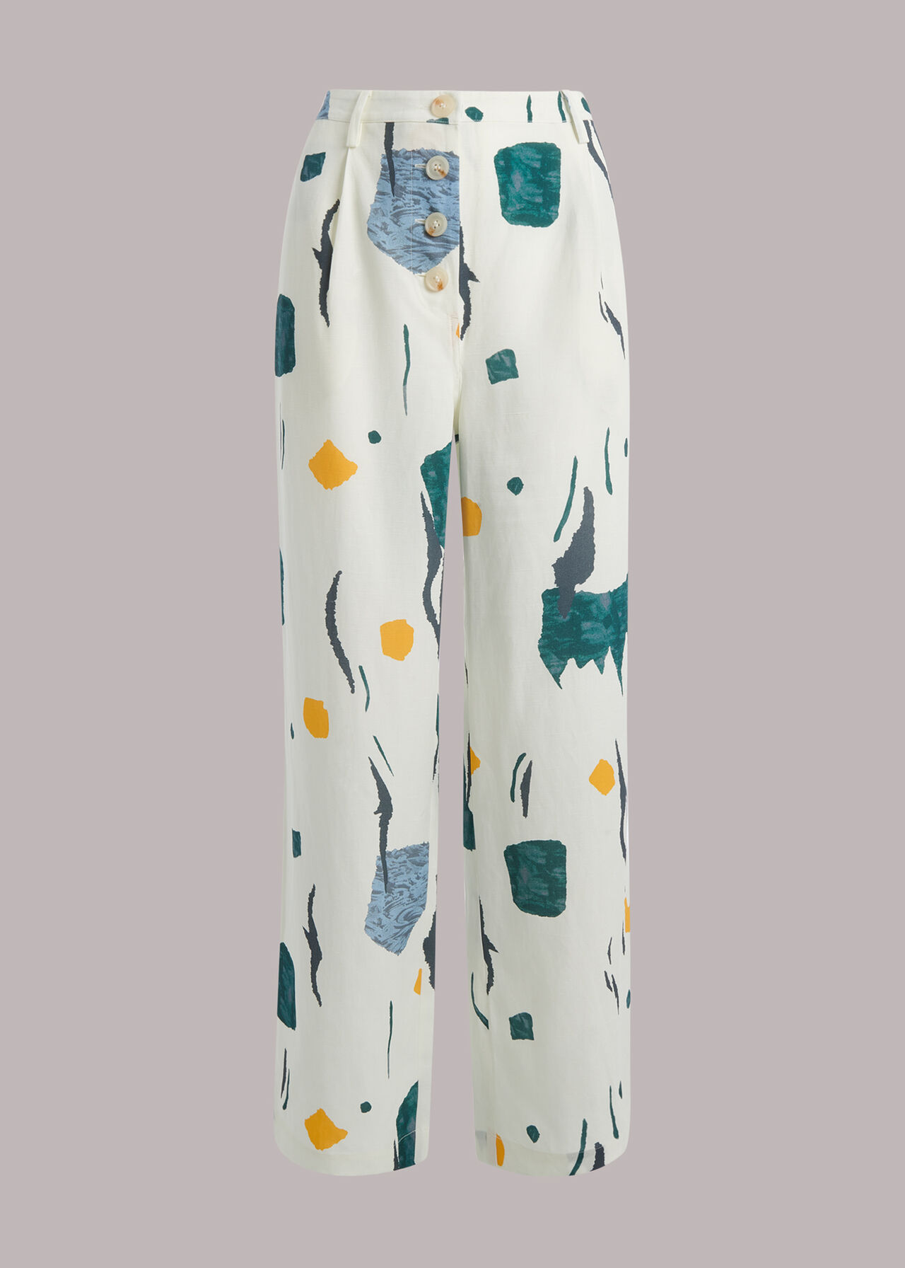 Aida Abstract Print Trousers