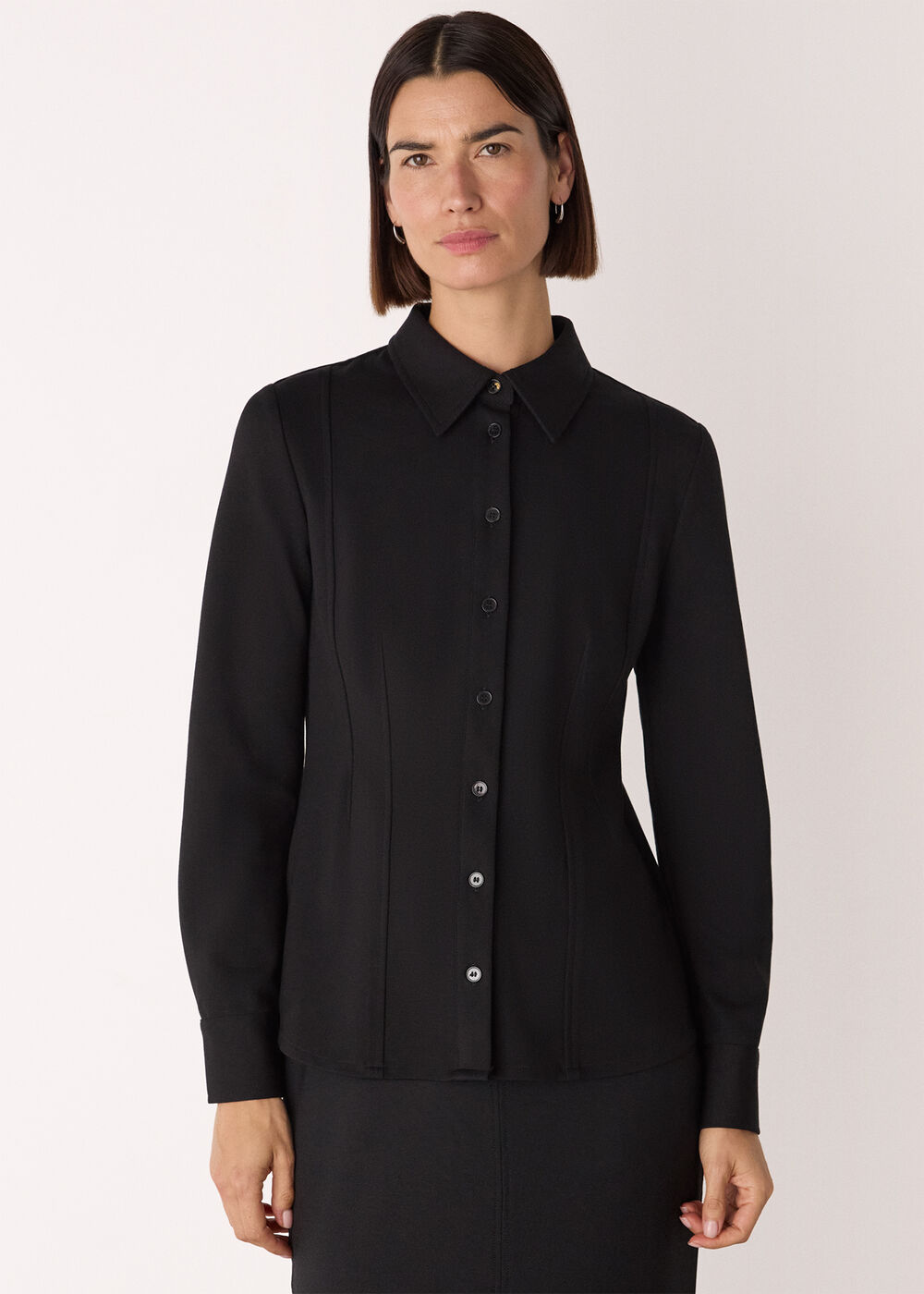 Seam Detail Ponte Shirt