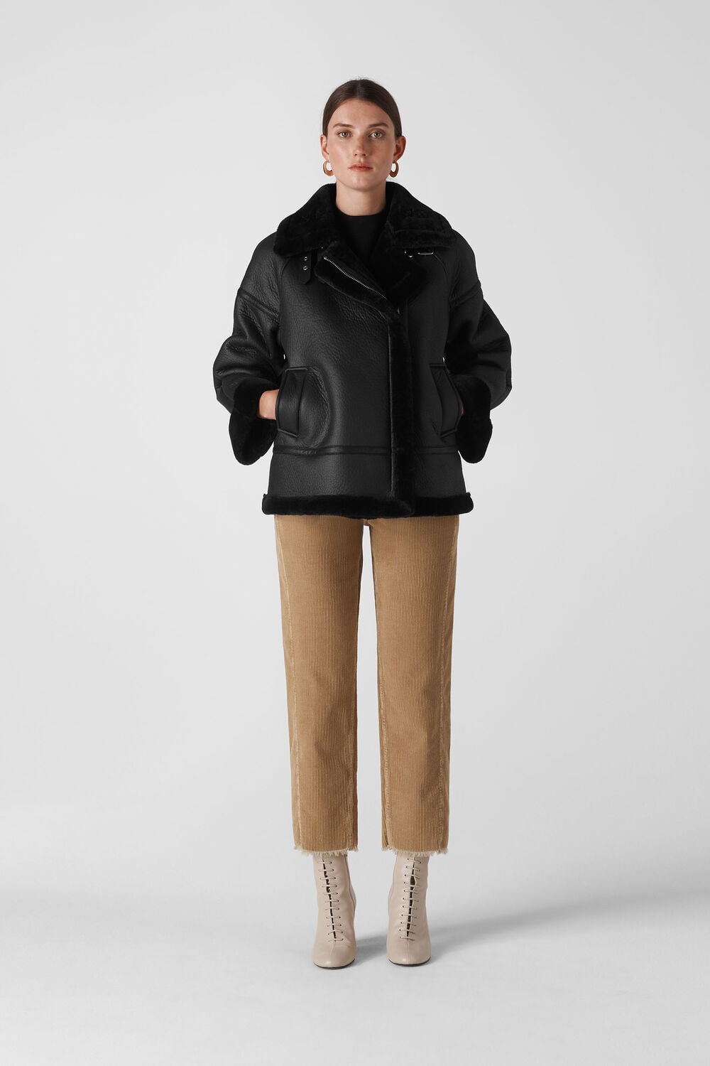 Faux Fur Biker