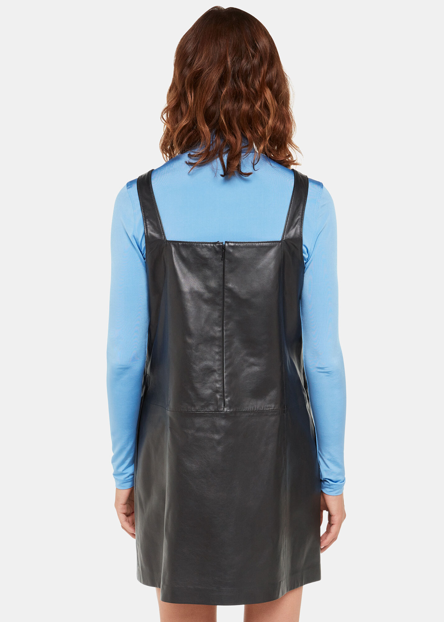 Leather pinafore dress clearance uk