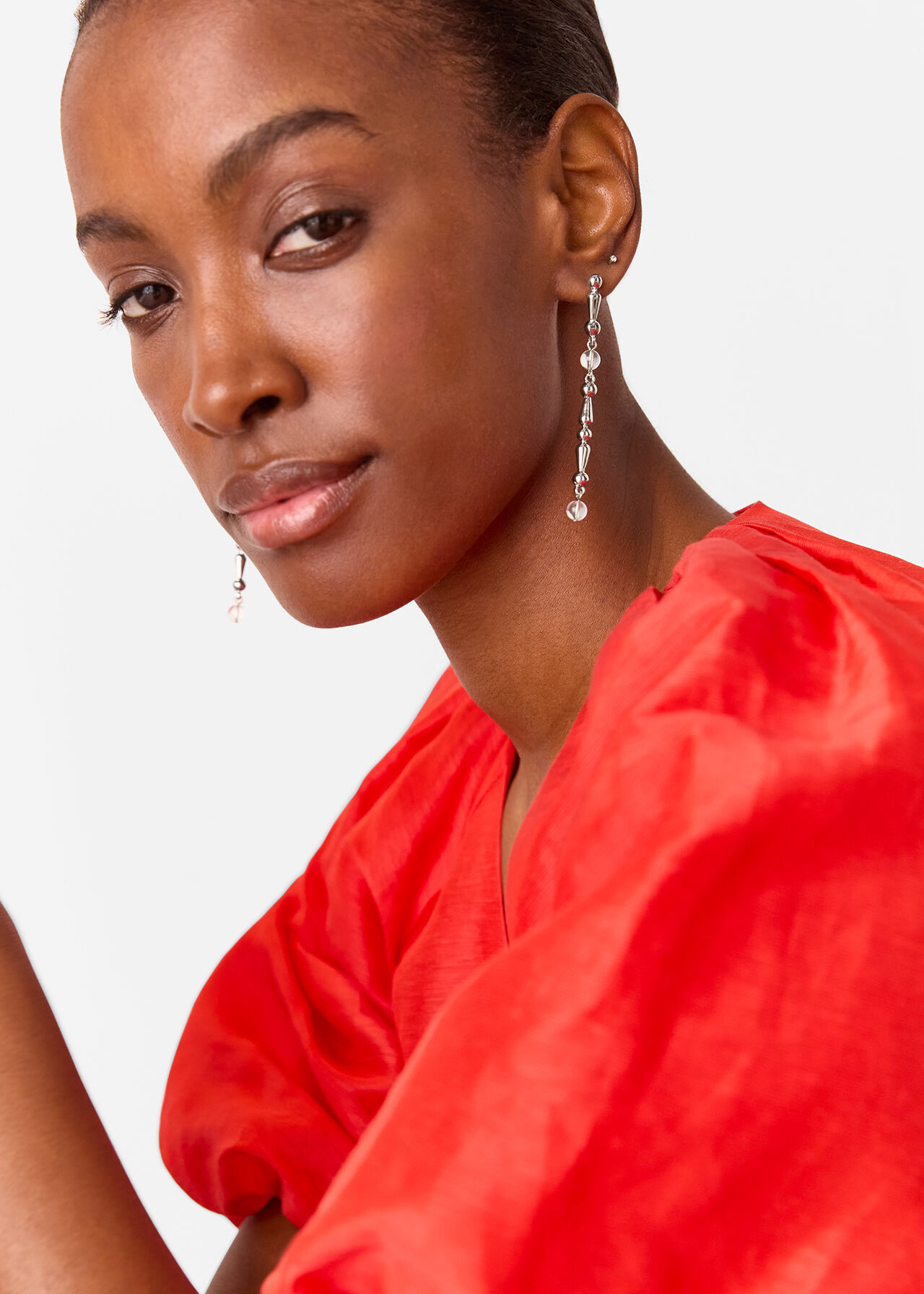 Mixed Bead Drop Earring