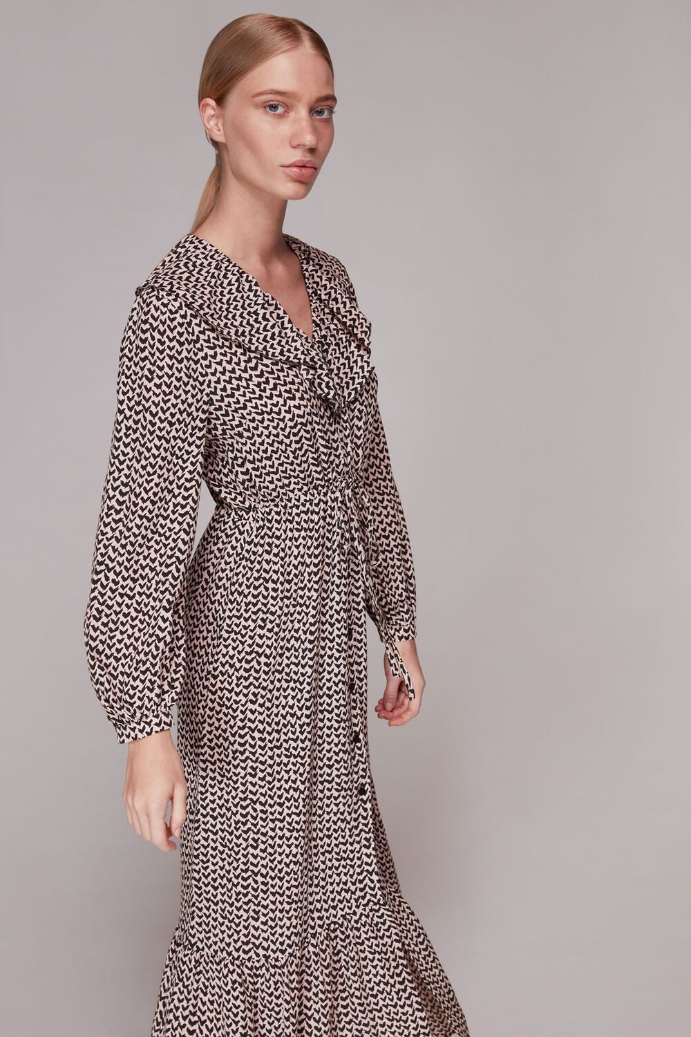 Abstract Heart Print Dress
