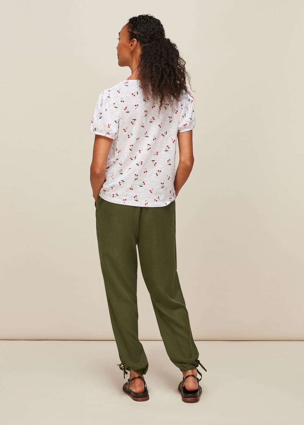 Puff Sleeve Cherry Tshirt