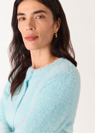 Isla Cropped Fluffy Cardigan