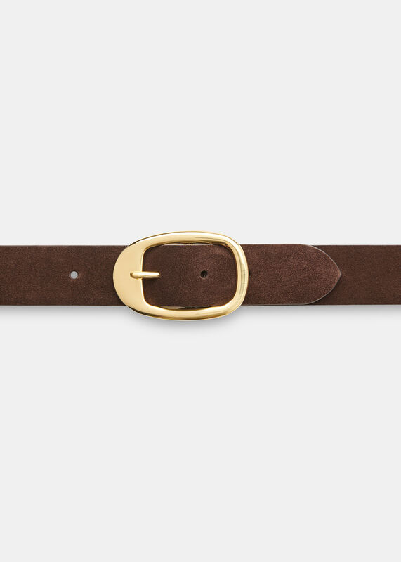 Chocolate Suede Belt