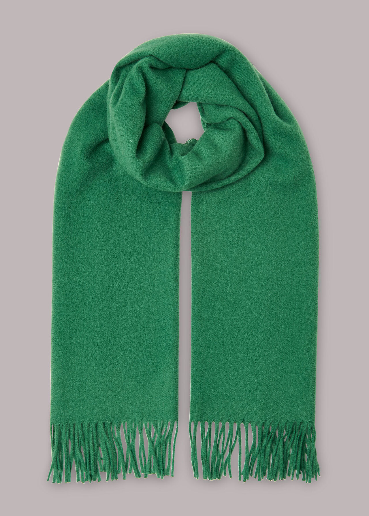 Fringed Wool Scarf