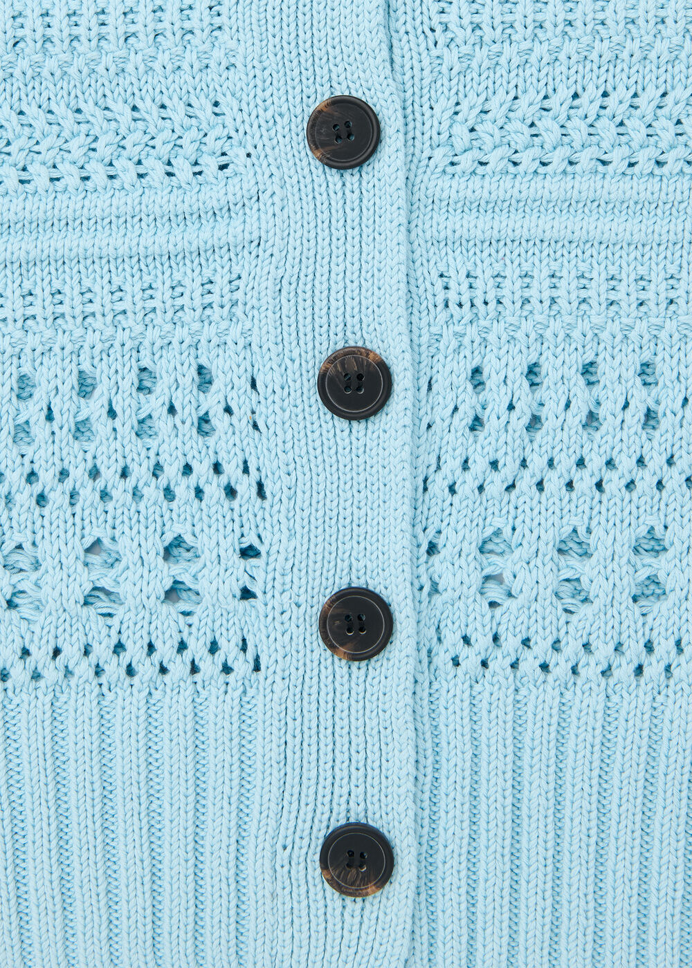 Cotton Pointelle Cardigan