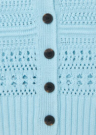 Cotton Pointelle Cardigan