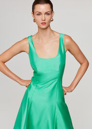 Taffeta Silk Blend Maxi Dress