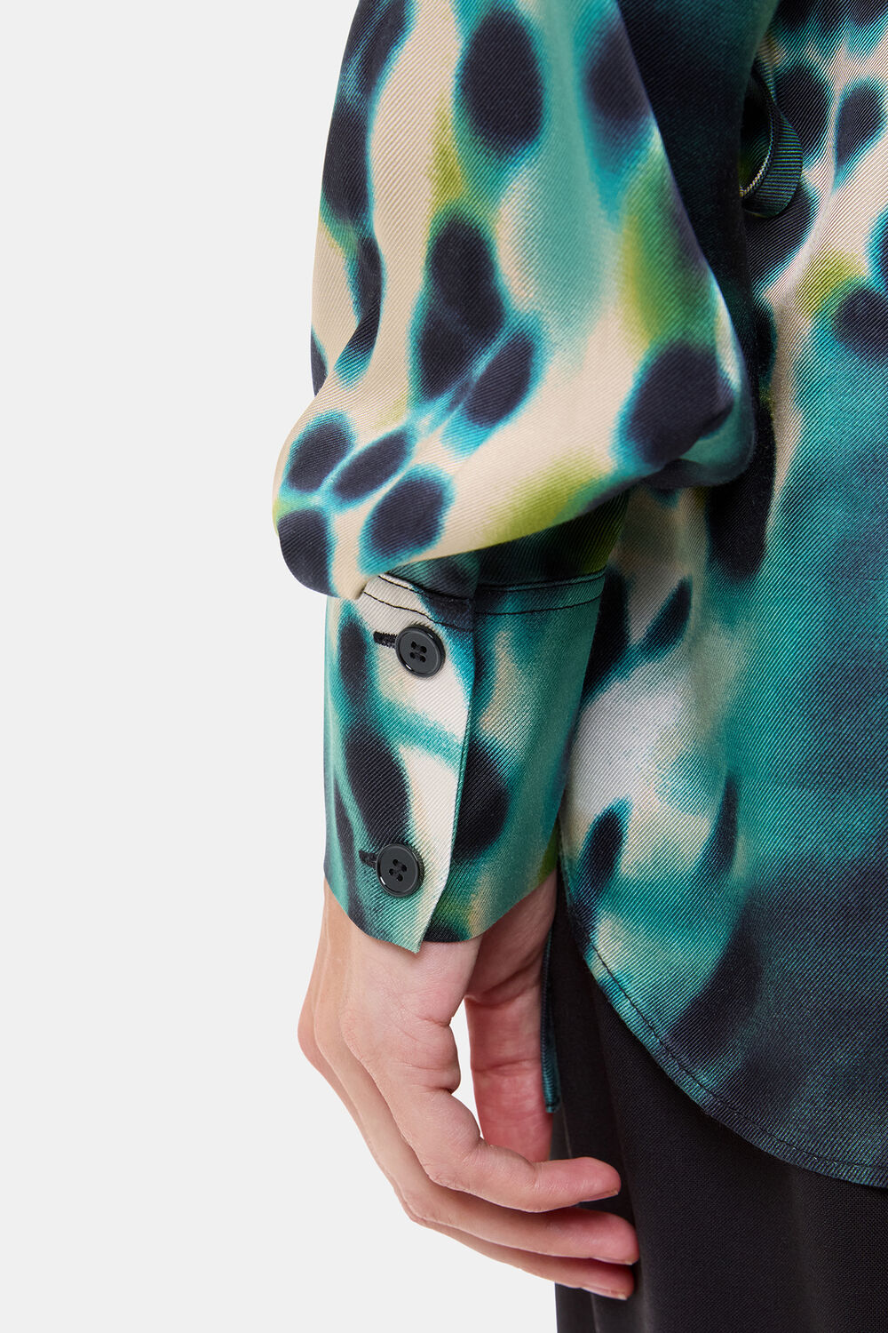 Misty Leopard V Neck Blouse