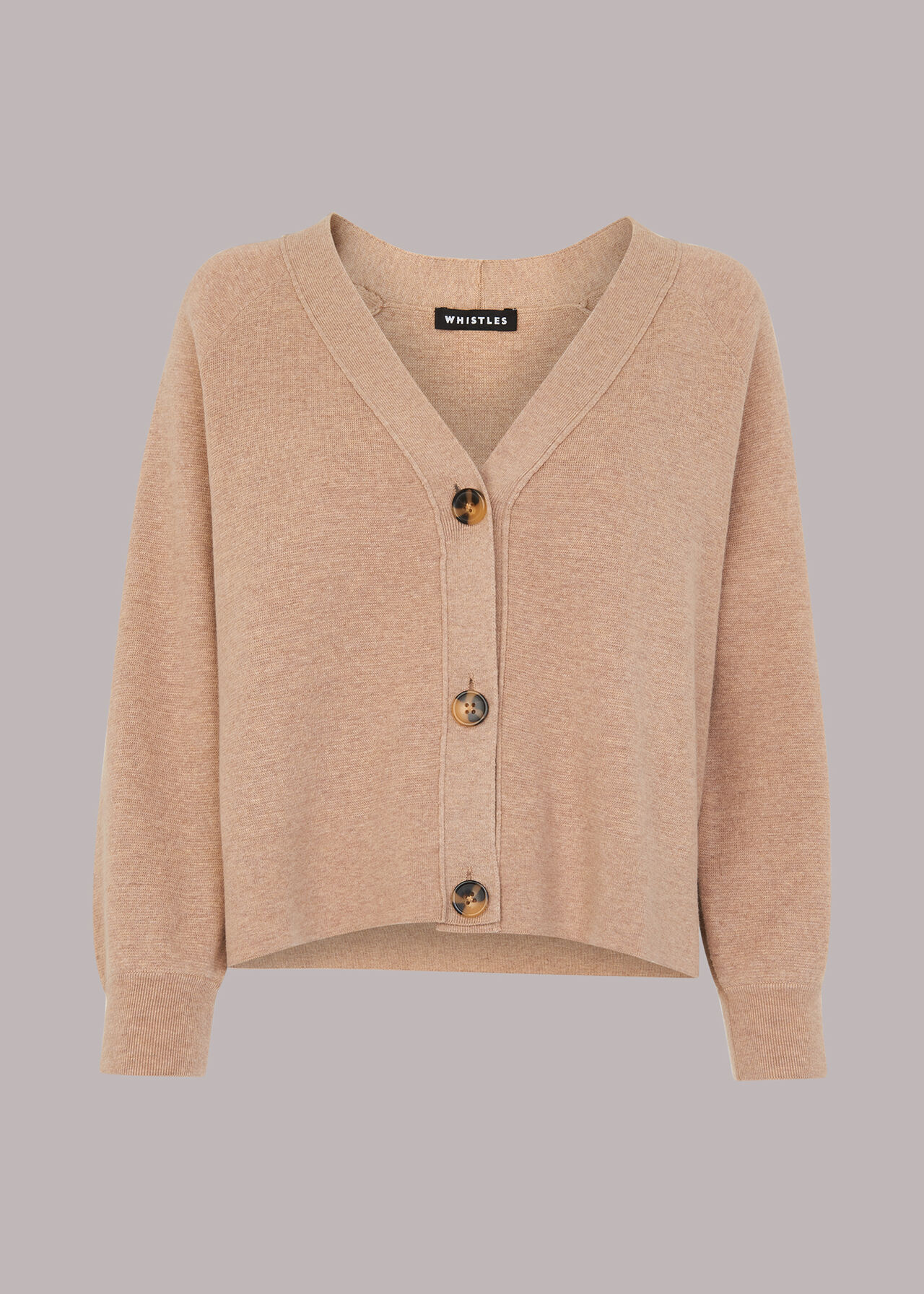 Neutral Button Through Cardigan | WHISTLES