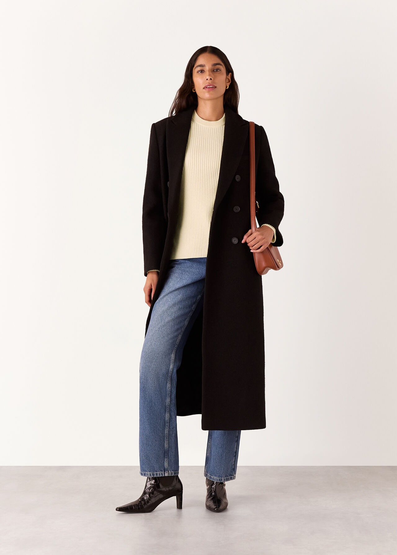 Button Detail Longline Knit
