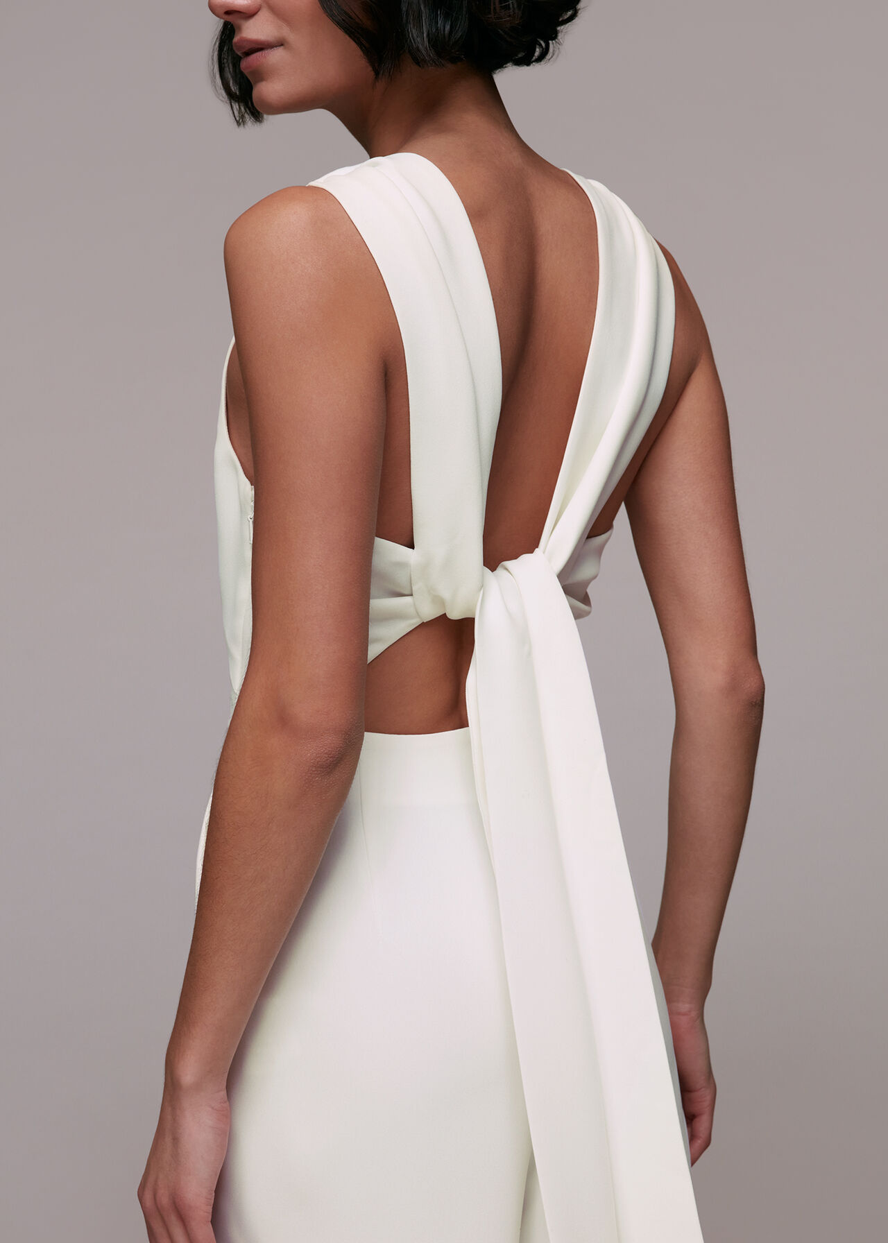 Tie Back Bridal Jumpsuit