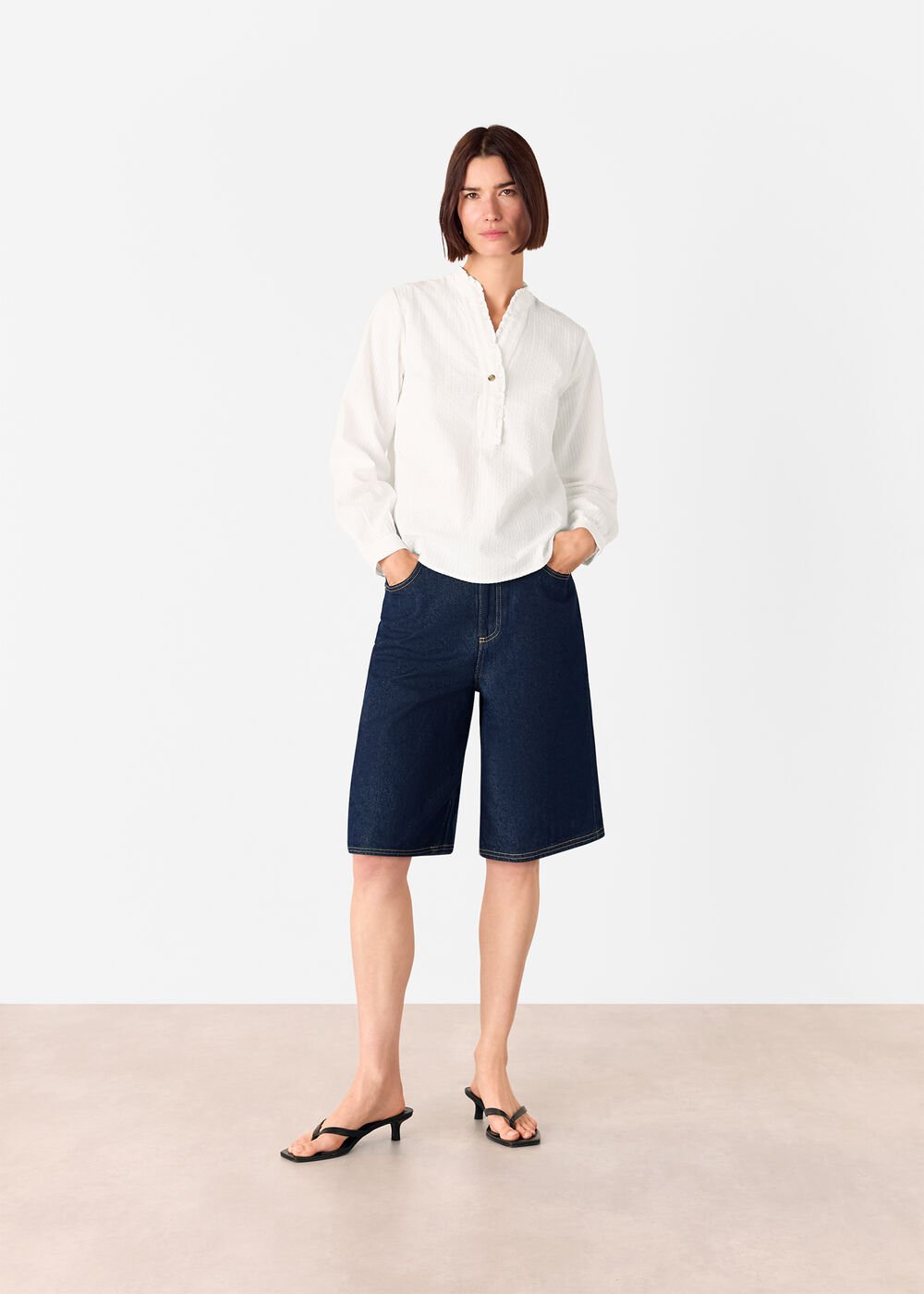 Textured Frill Shirt