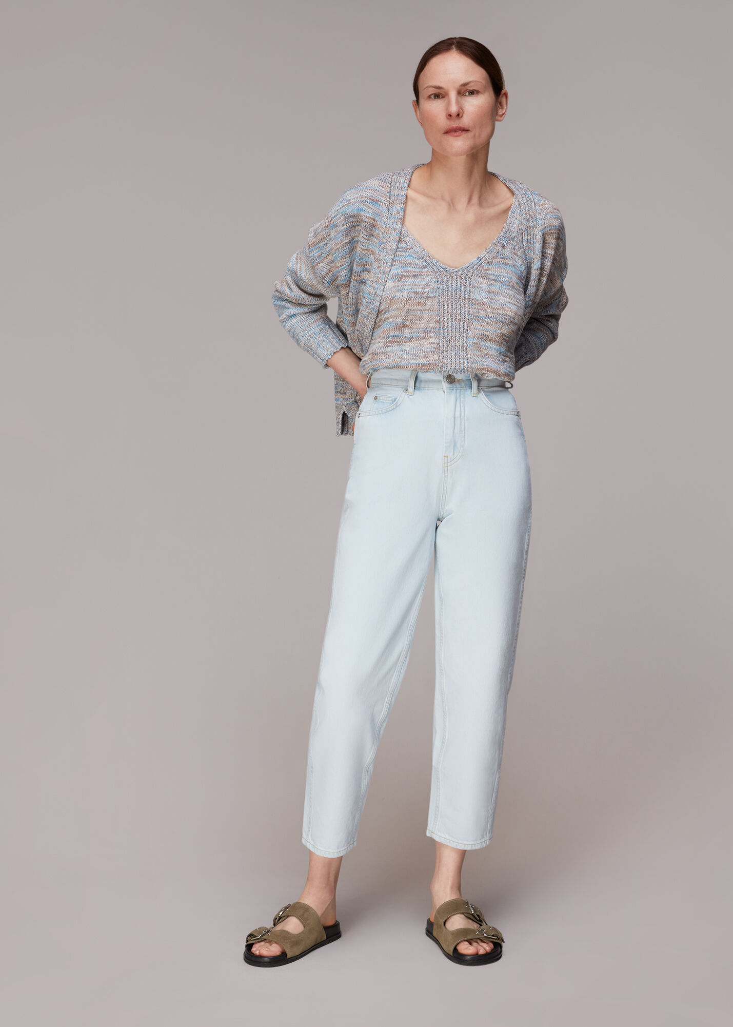 Light Wash Authentic Acid Barrel Leg Jean WHISTLES