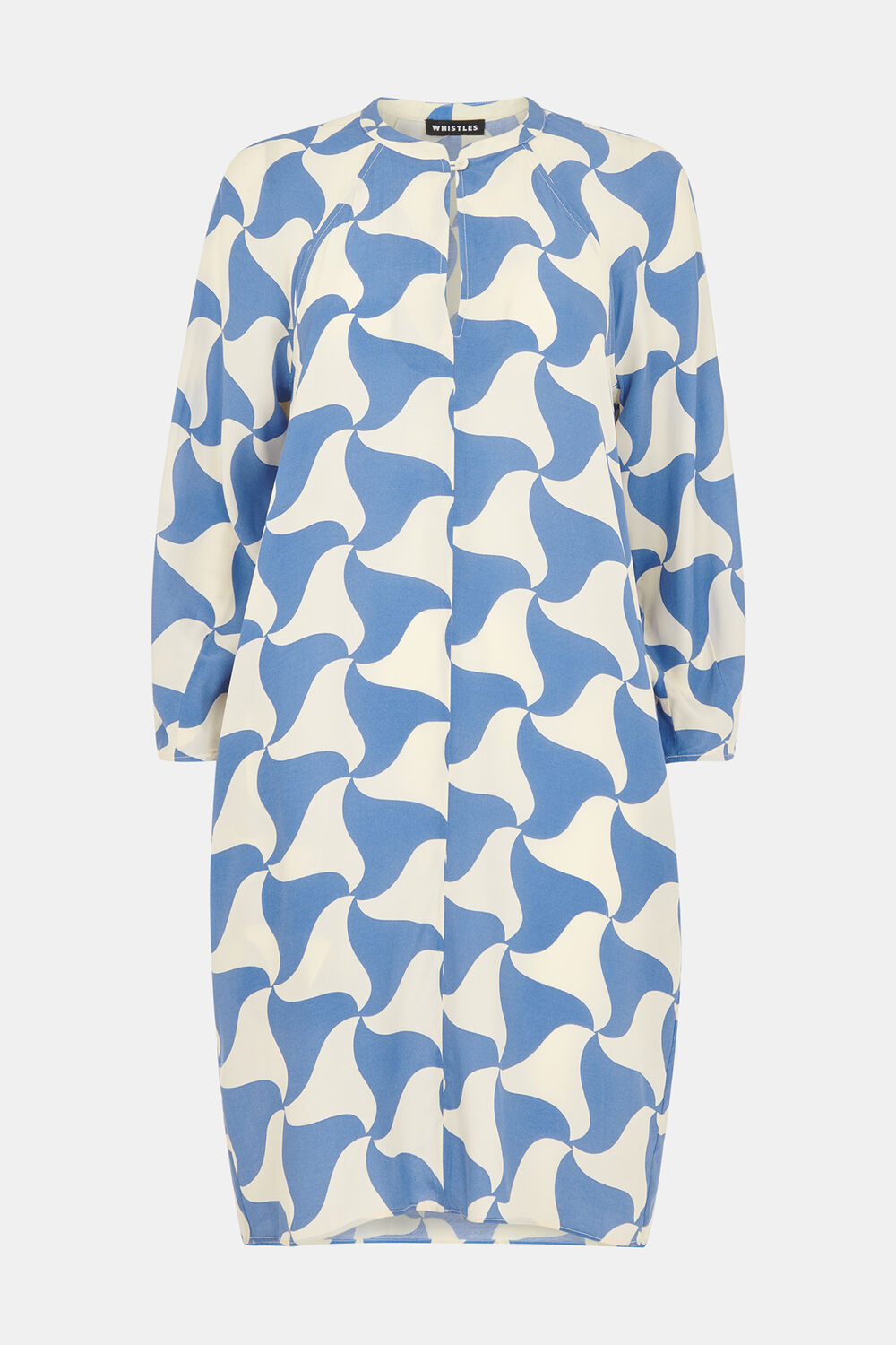 Blue Spun Triangle Dress