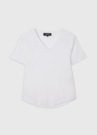 Linen V Neck T-Shirt
