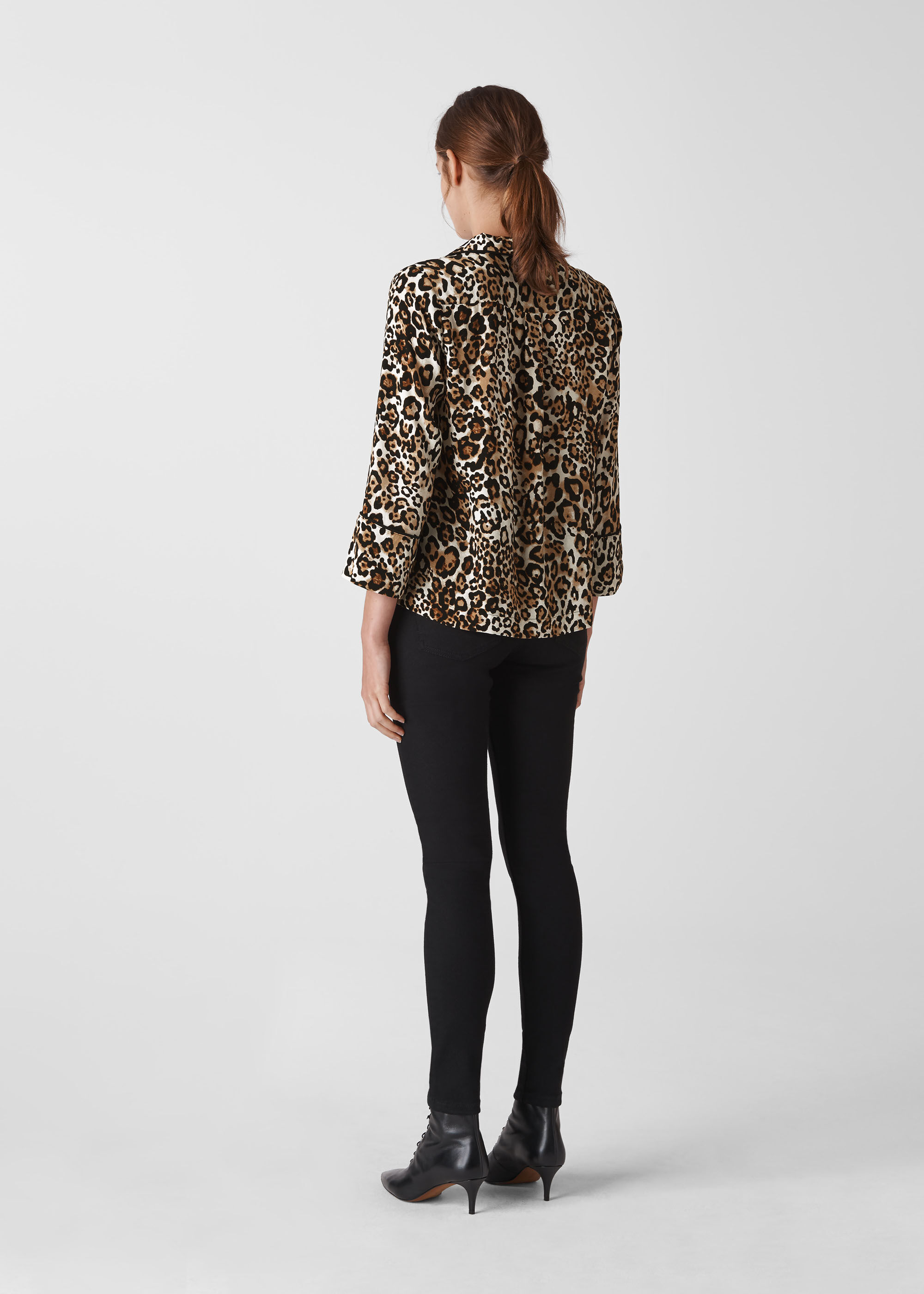 whistles leopard print sweatshirt