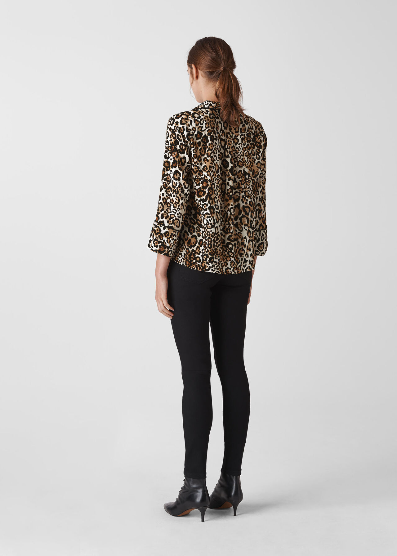 Animal Print Pyjama Shirt Leopard Print