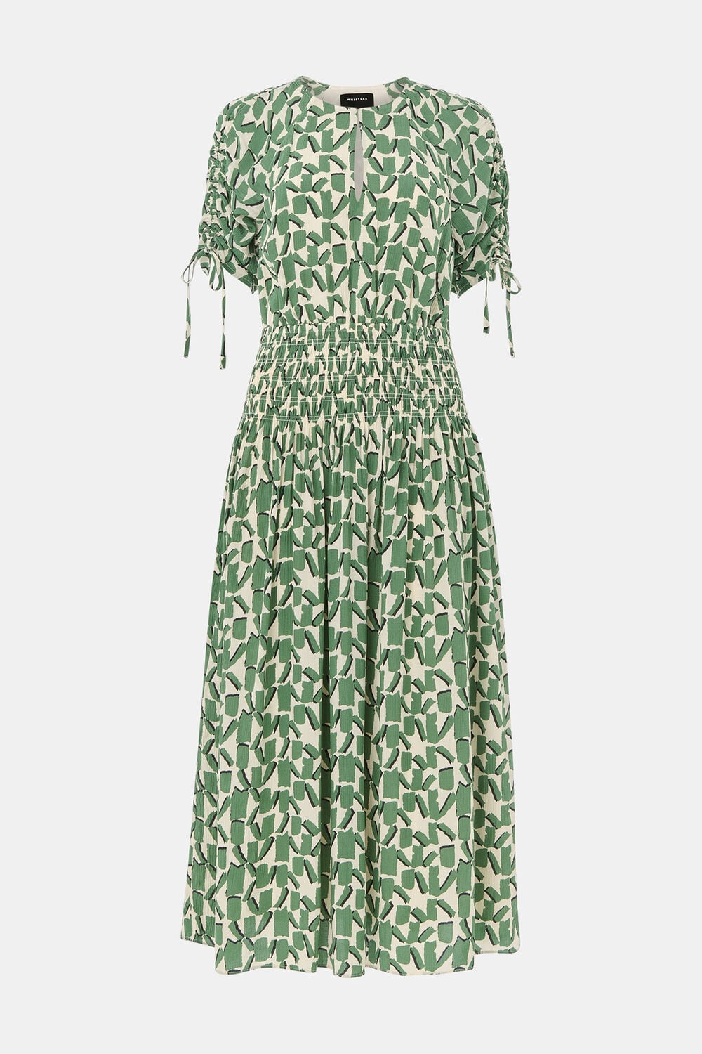 Abstract Squares Midi Dress