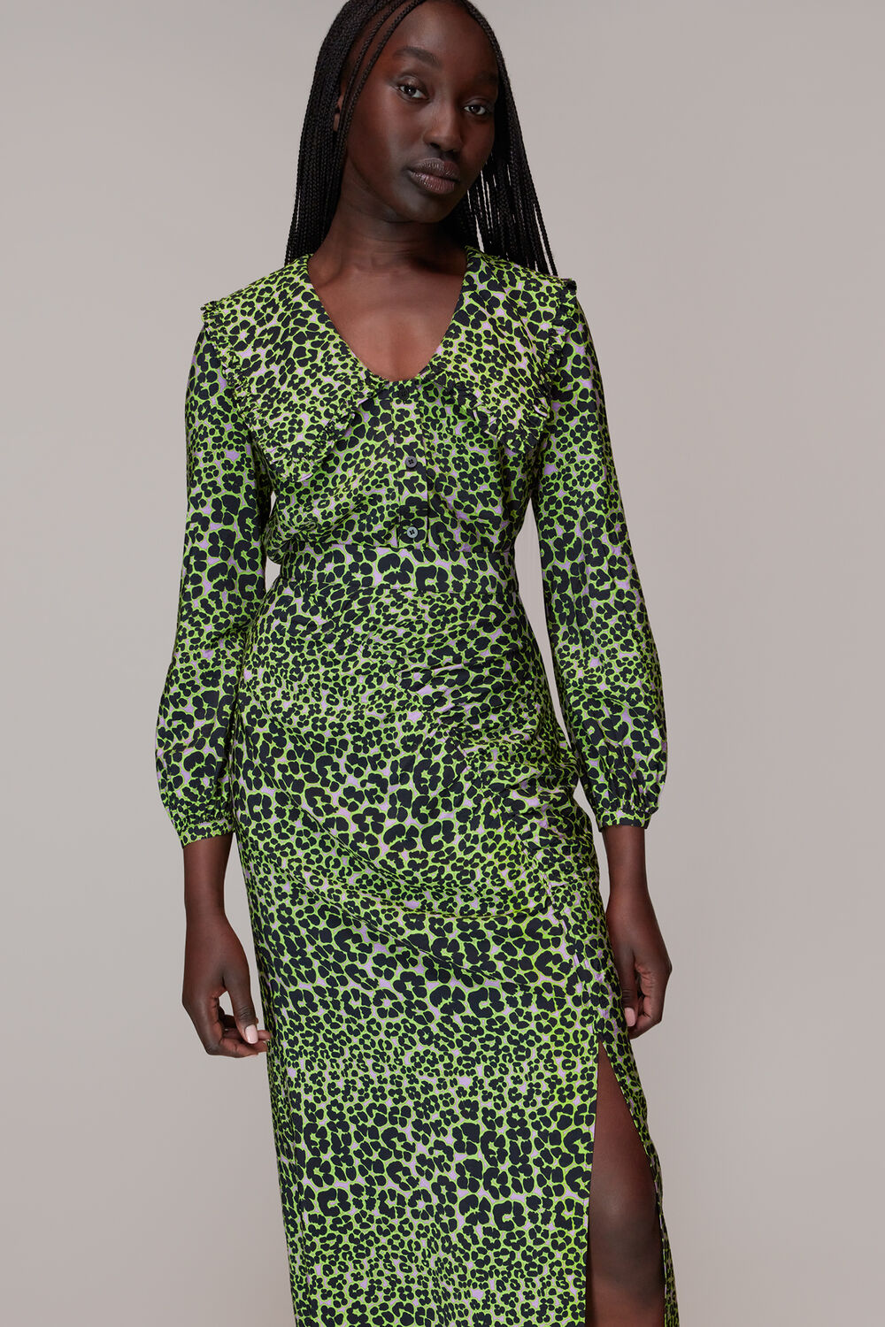 Multicolour Fluro Animal Ruched Skirt