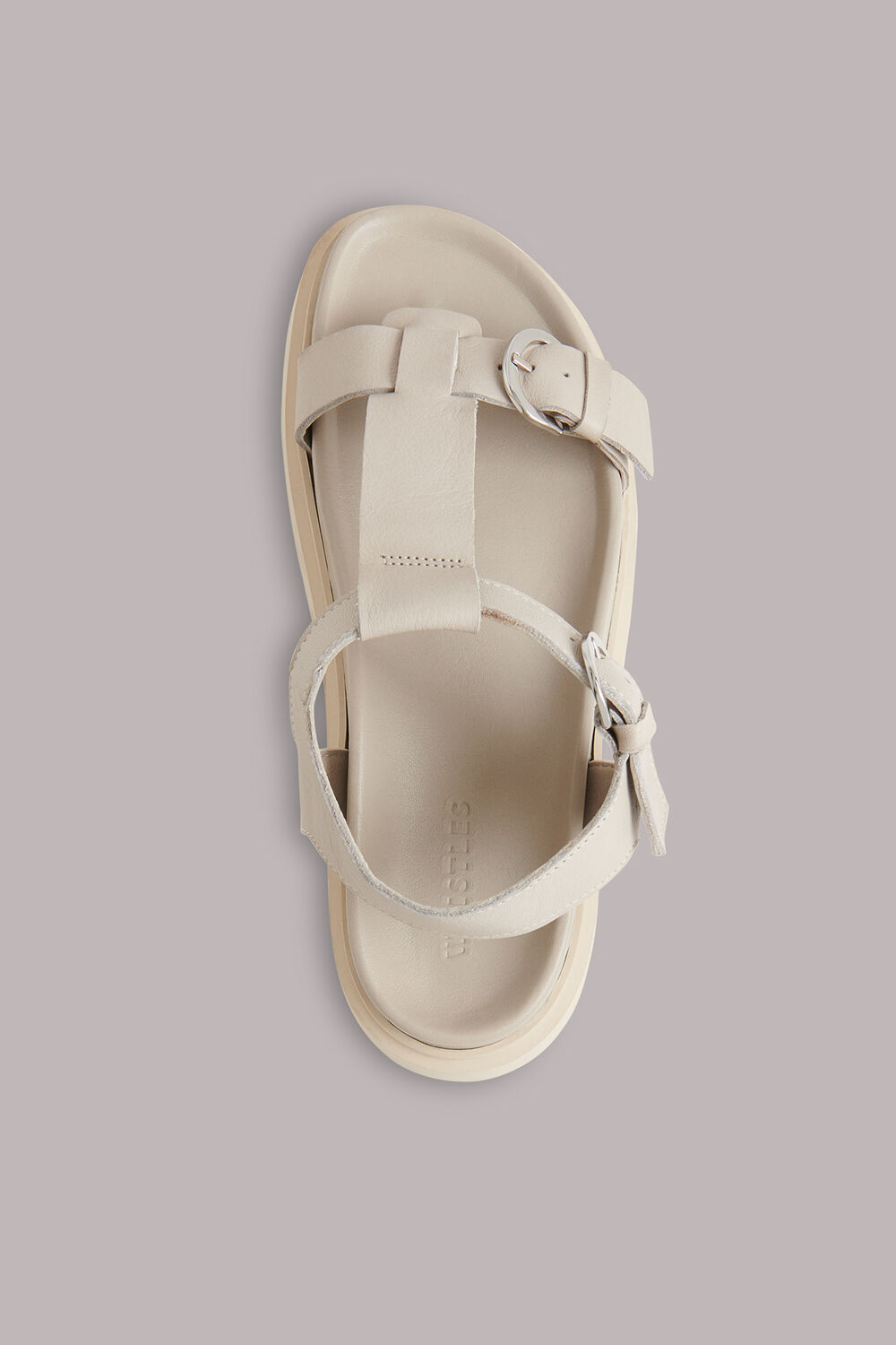 Neutral Porto Double Buckle Sandal
