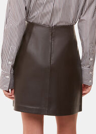 Leather A line Skirt
