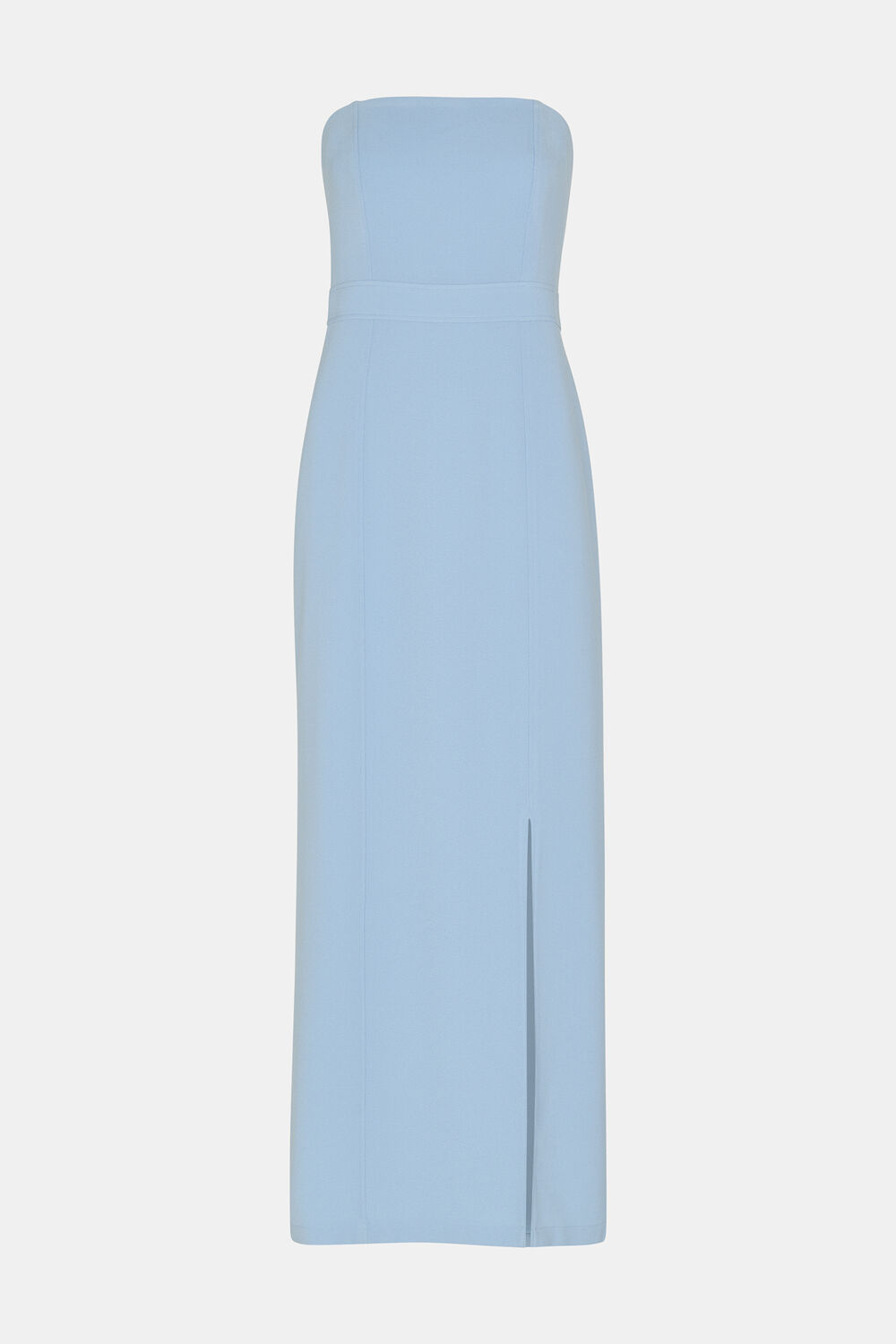 Pale Blue Gemma Strapless Maxi Dress