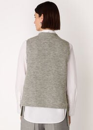 Wool Mix Side Tie Detail Tank