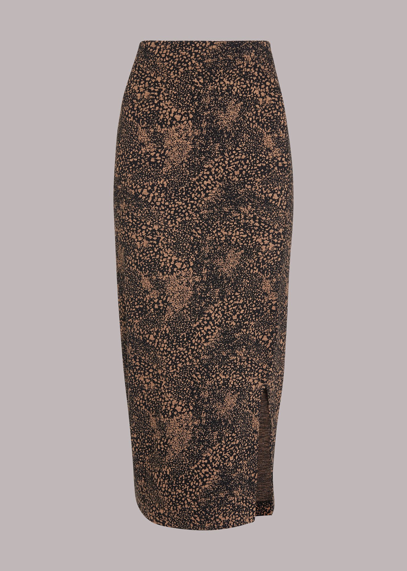 Multicolour Jacquard Leopard Tube Skirt WHISTLES Whistles UK