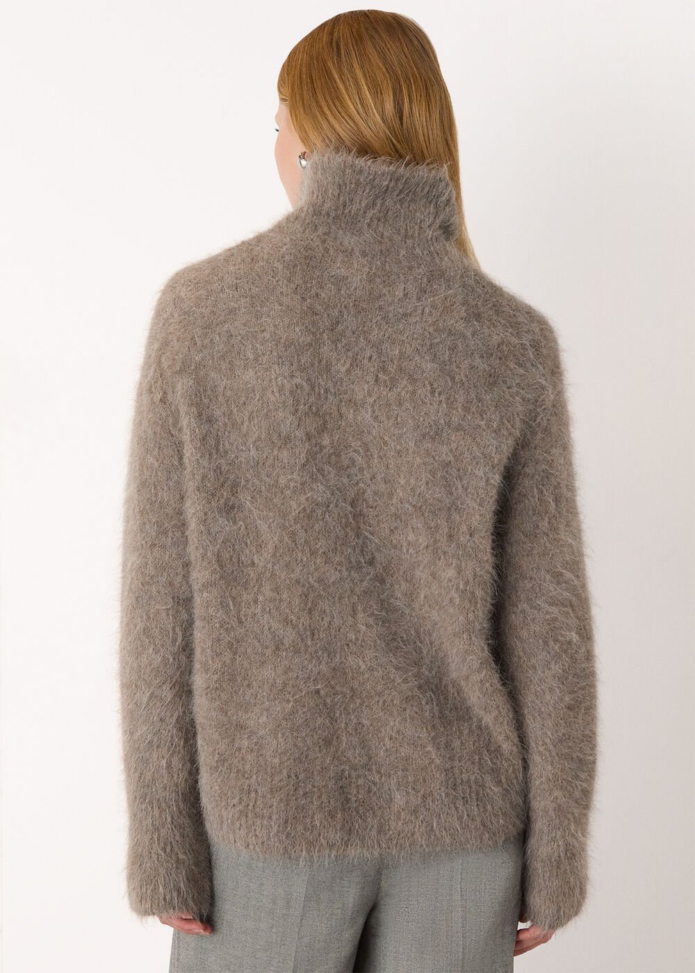 Alpaca Blend Funnel Knit