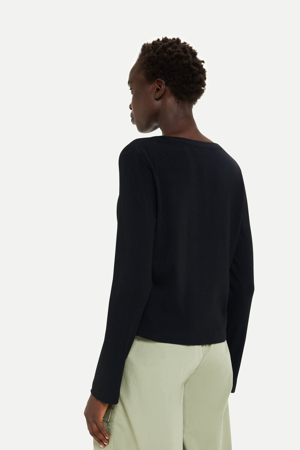 Tie Front Ribbed Cardigan