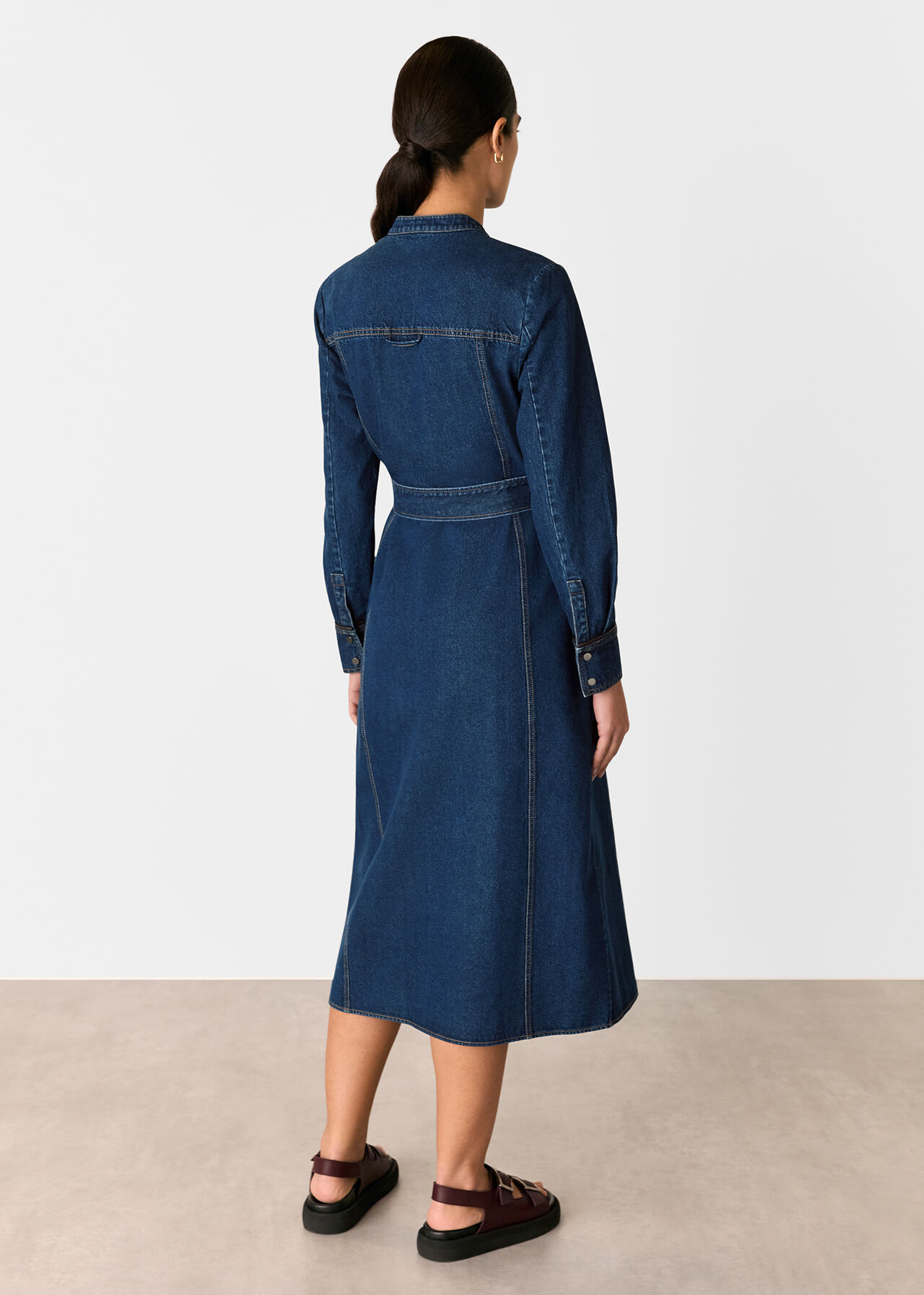 Myra Denim Midi Dress