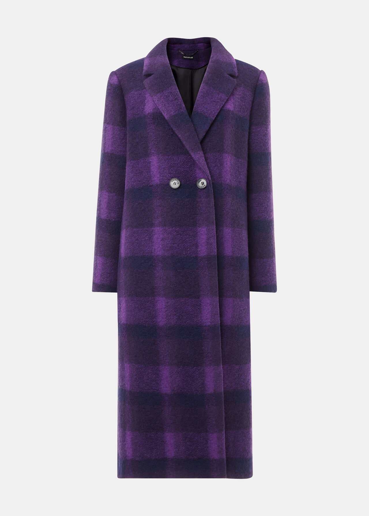 Camila Wool Check Coat