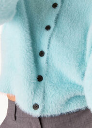 Isla Cropped Fluffy Cardigan