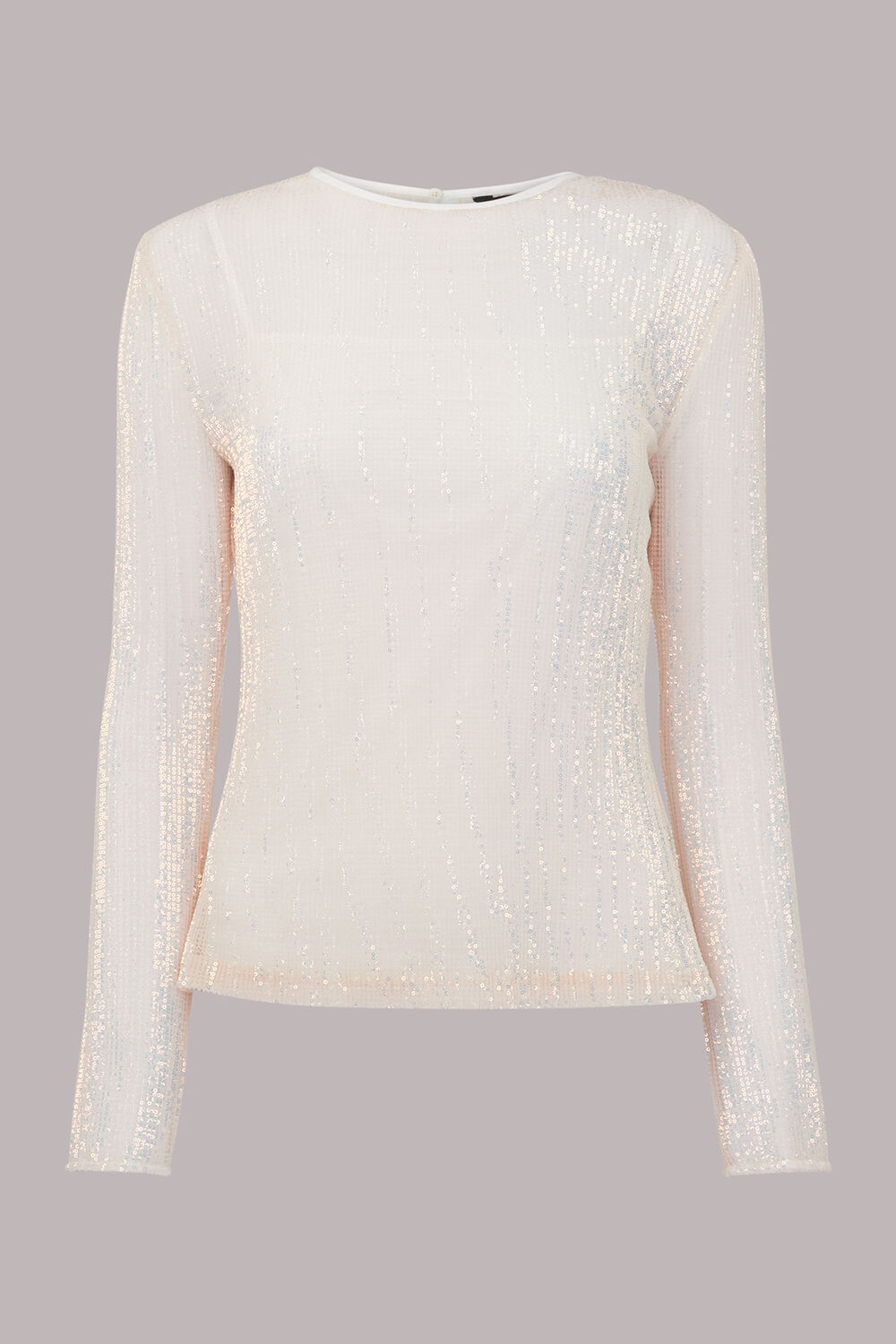 Pale Pink Sarai Sequin Top