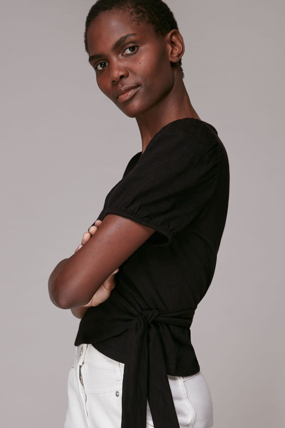 Cotton Wrap Top