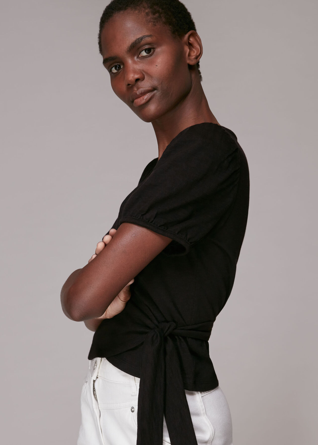 Cotton Wrap Top