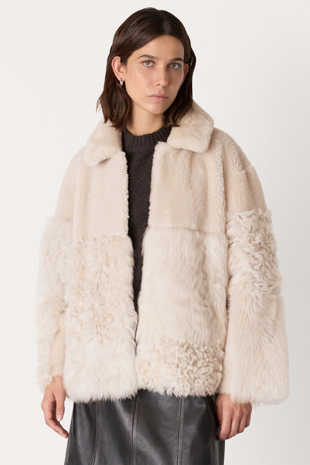 Ivory Hema Shearling Coat