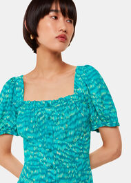 Sketched Grass Midi Dress