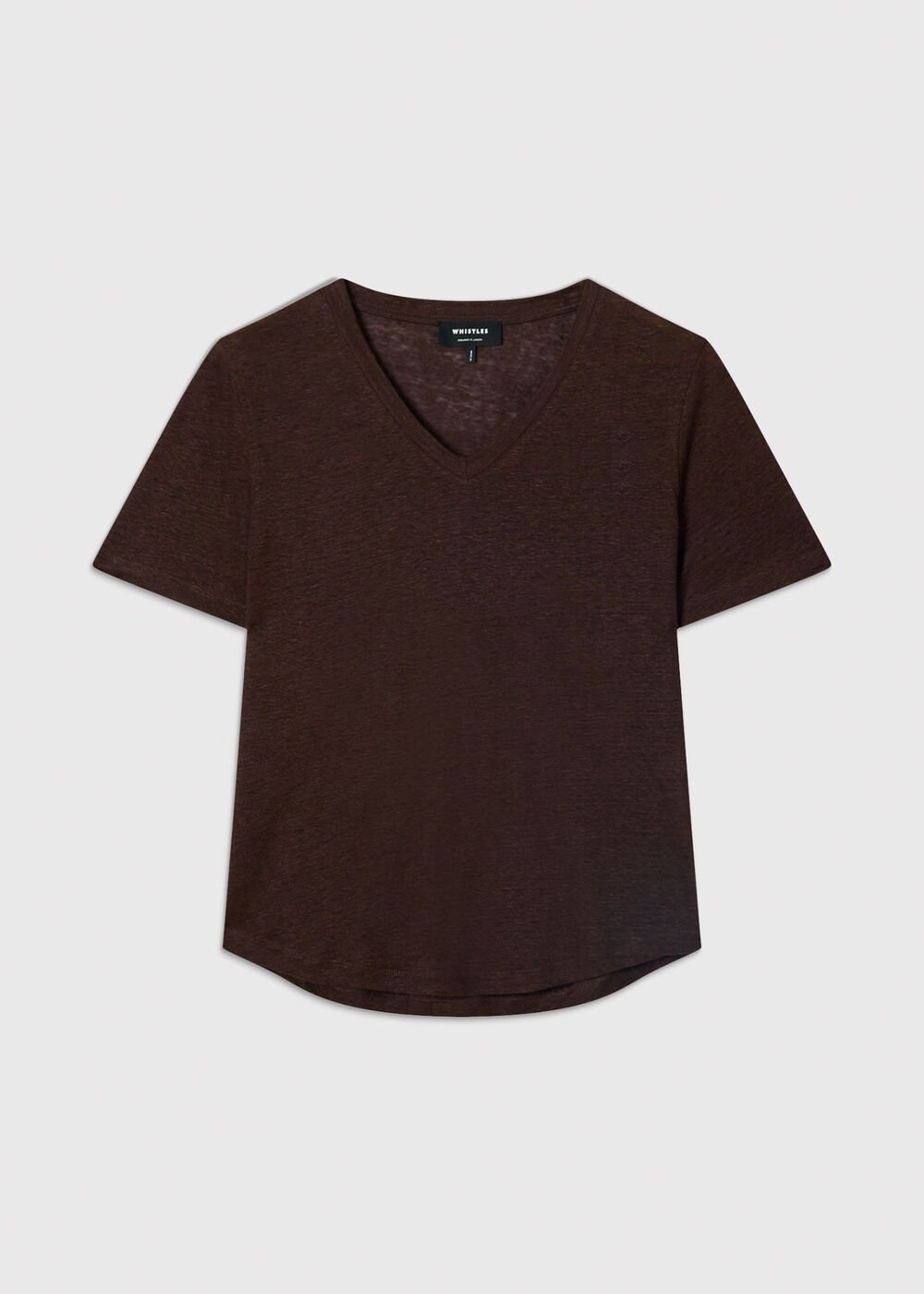 Linen V Neck T-Shirt