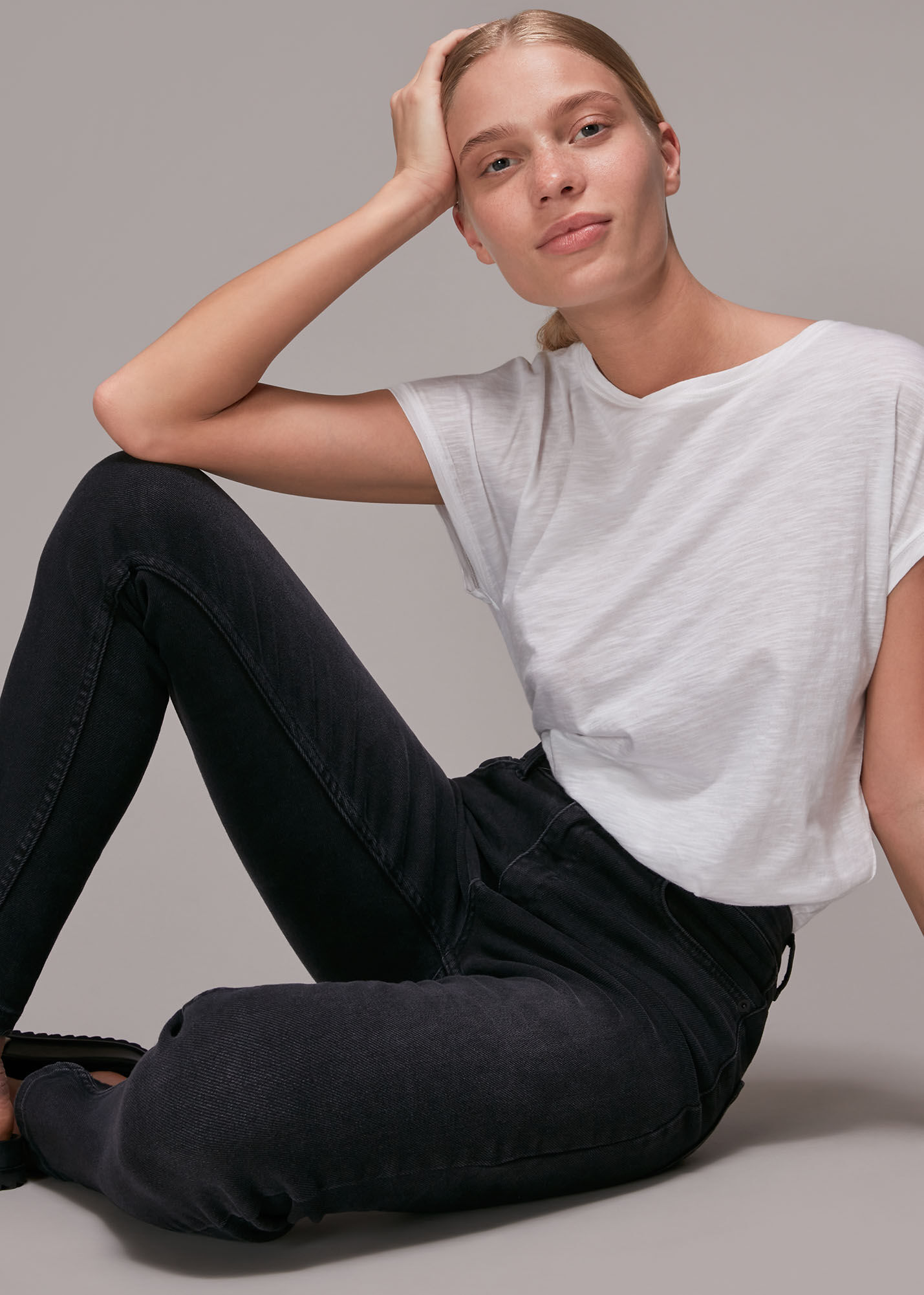 whistles black skinny jeans