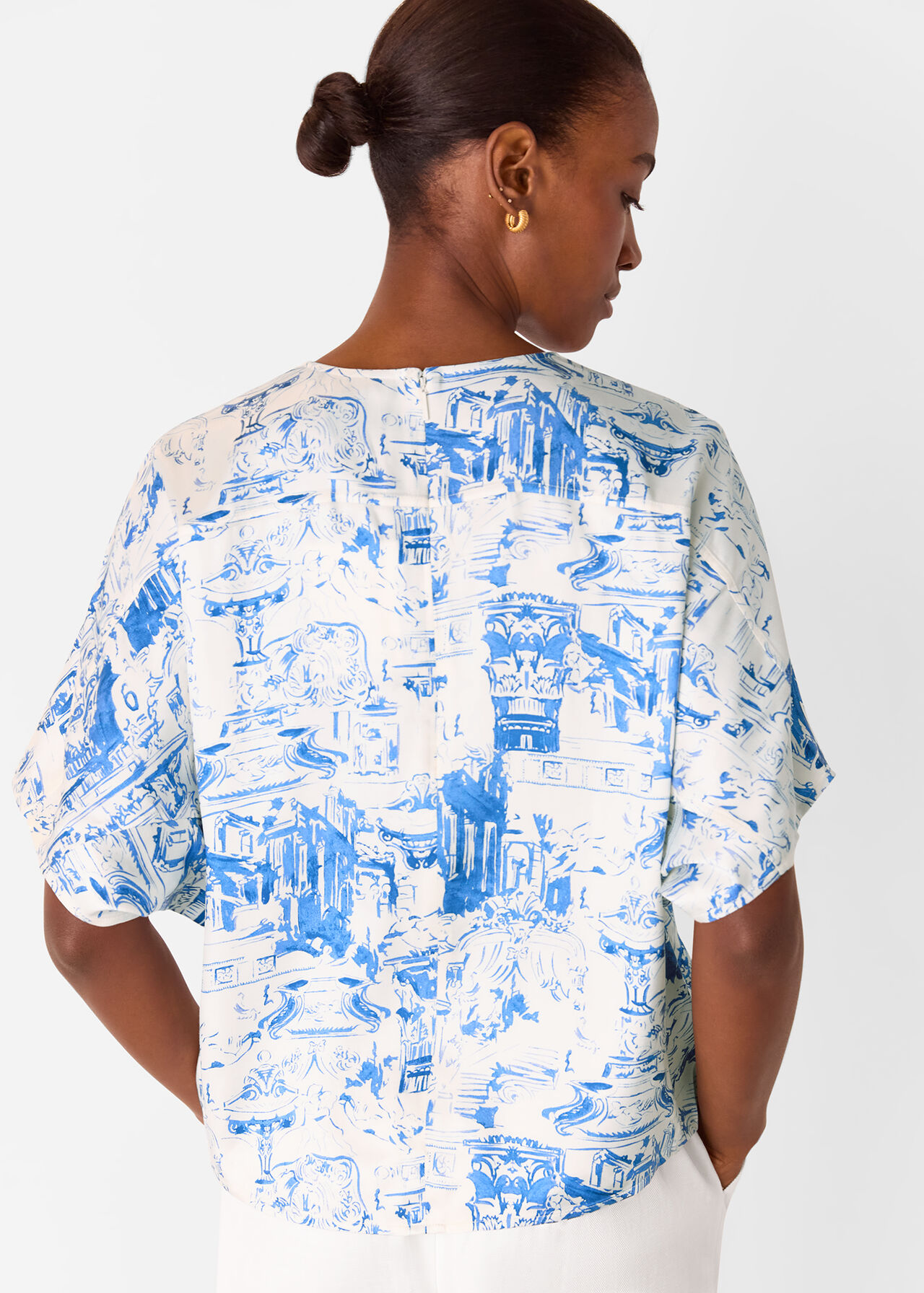 Rome Print Blouse