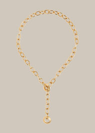 Large Chain Necklace Gold/Multi