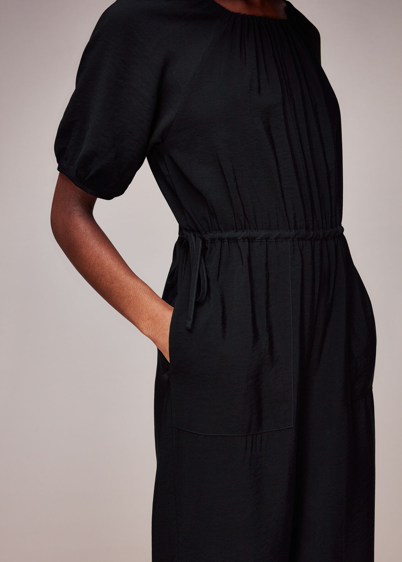 Melissa Gathered Neck Jumpsuit