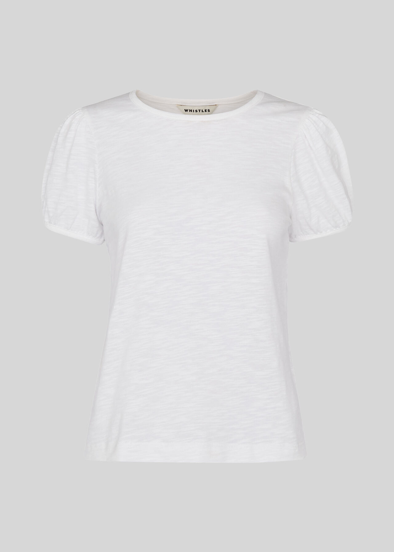 Puff Sleeve T-Shirt White