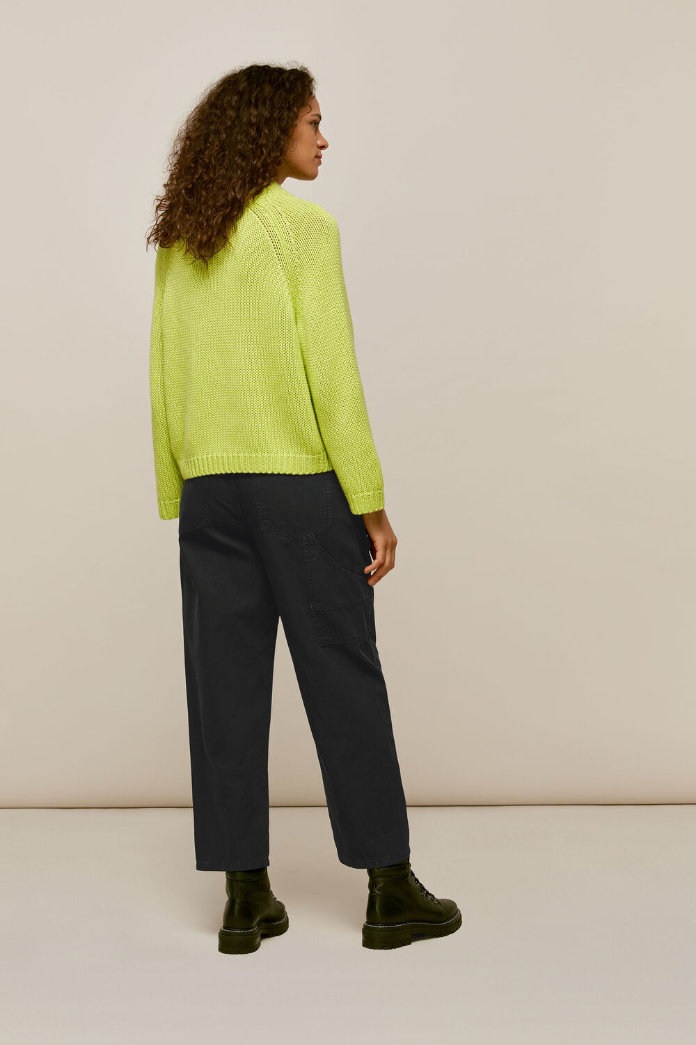 Cargo Panel Detail Trousers Black